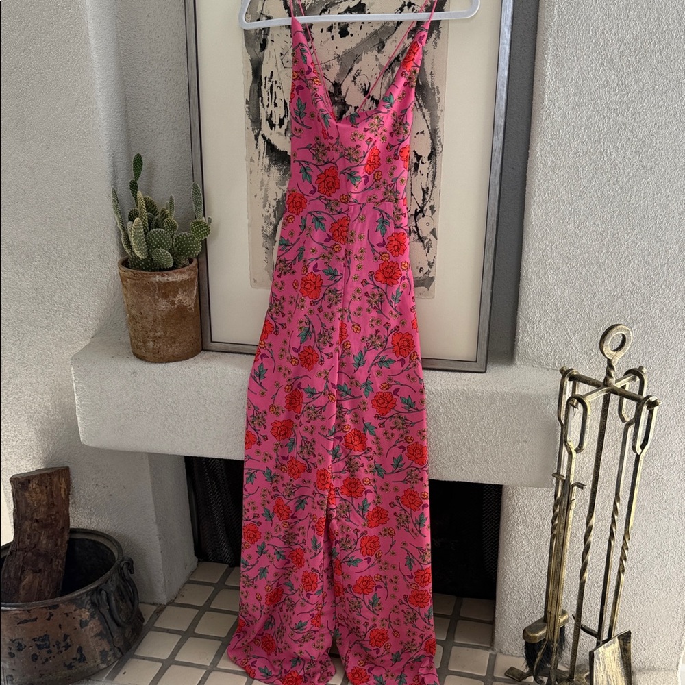 Finders Keepers Pink Floral Pantsuit